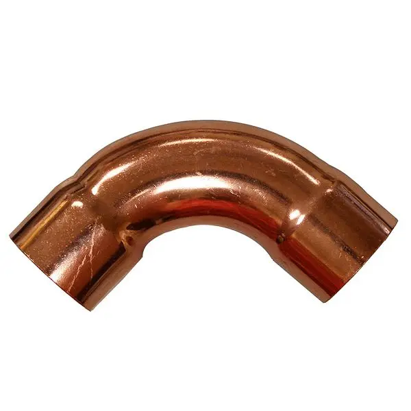 Jones Stephens 5/8" 90° Wrot/ACR Solder Joint Copper Long Turn Ell, C75485