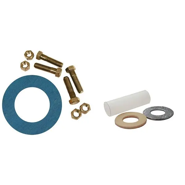 Jones Stephens 6" Asbestos-Free Ring Ginquireet Kits Insulation Kit, 3/4" x 3-1/4" Threaded Bolt Size, G53206