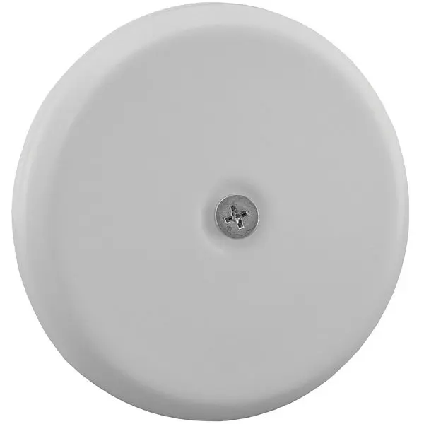 Jones Stephens 7-1/4" White High Impact Plastic Cleanout Cover Plate, Flat Design, C95007