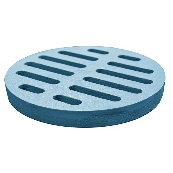 Jones Stephens 8" Cast Iron Grate Code Blue No Caulk (Mechanical Joint) Cesspool Drain - Fits D76704, D76707