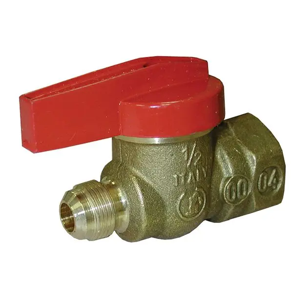 Jones Stephens 9/16"-24 x 1/2" FIP Gas Heater Valve, B69050