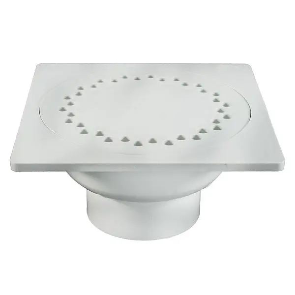 Jones Stephens 9" x 9" PVC Bell Trap 4" Hub Fit Outlet, D42010