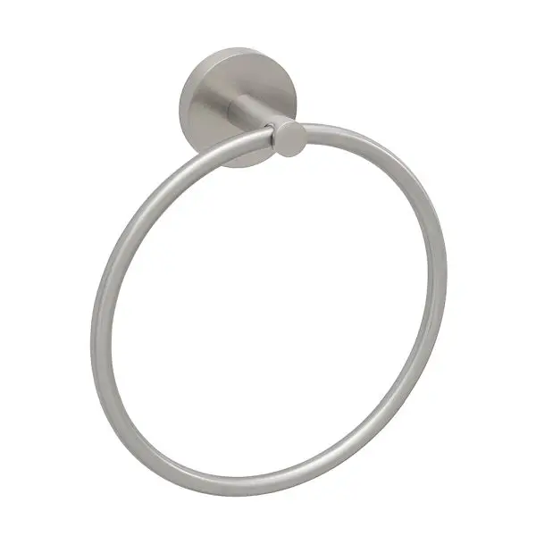 Jones Stephens Brushed Electroless Nickel Towel Ring, Mounting Bracket, 97921