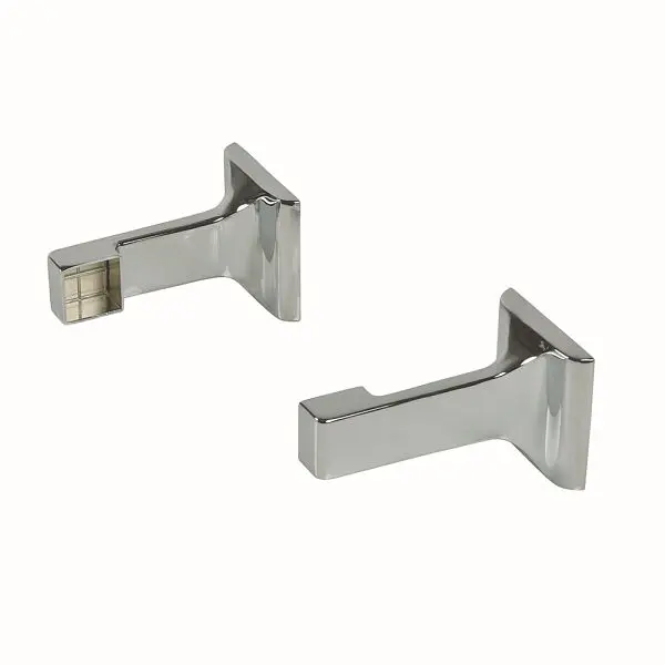 Jones Stephens Chrome Towel Bar Brackets, 1 Pair, 97180