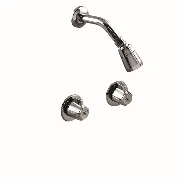 Jones Stephens Chrome-Plated Plated Two Handle Stall Shower Faucet, 1850022