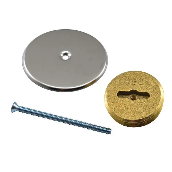 Jones Stephens Extension Cover Set Wall Cover (24 gauge) 4" Slotted Plug and 7" Cover, C92404