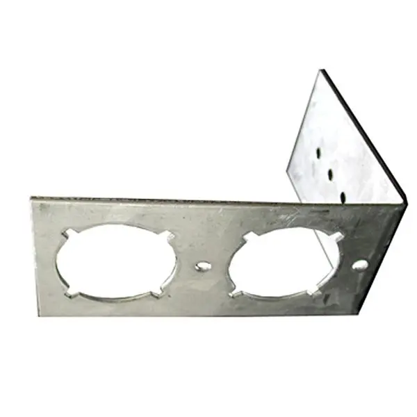 Jones Stephens Hot-Dip Galvanized L Bracket 1-3/8" Keyed Holes PEX, Box 50, B00009