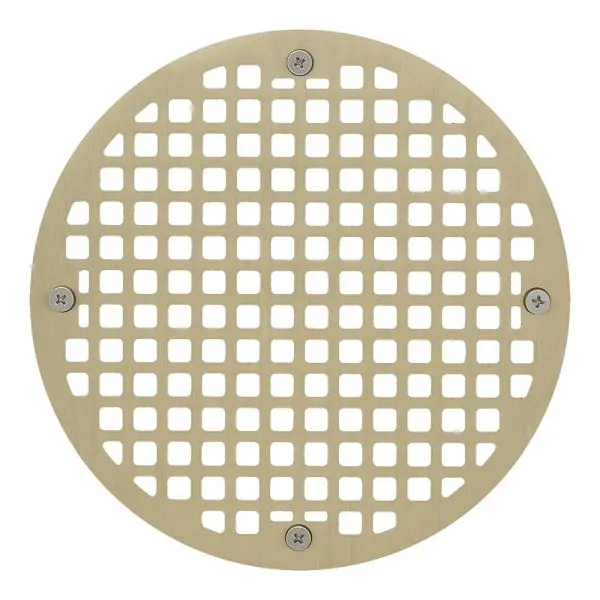 Jones Stephens Nickel Bronze Full Grate Strainer 2" Solvent Weld Floor Drain, D50213