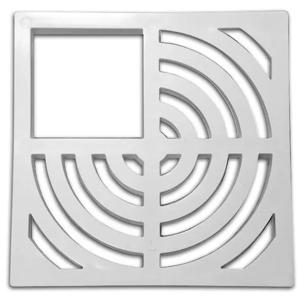Jones Stephens PVC Three-Quarters Top Grate Floor Sink, S59011