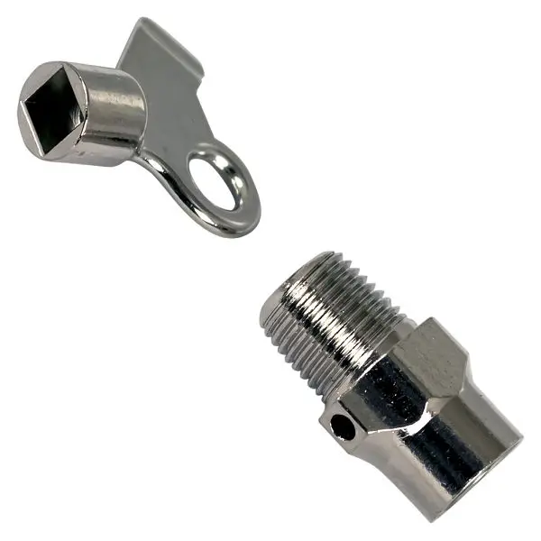 Jones Stephens Radiator Coin-Key Air Globe Valve and Key, R20001L