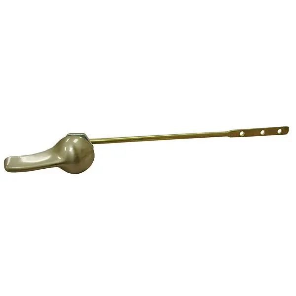 Jones Stephens Satin Nickel Decorative Tank Trip Lever 8" Copper Alloy Arm Metal Spud and T-Nut, T01007