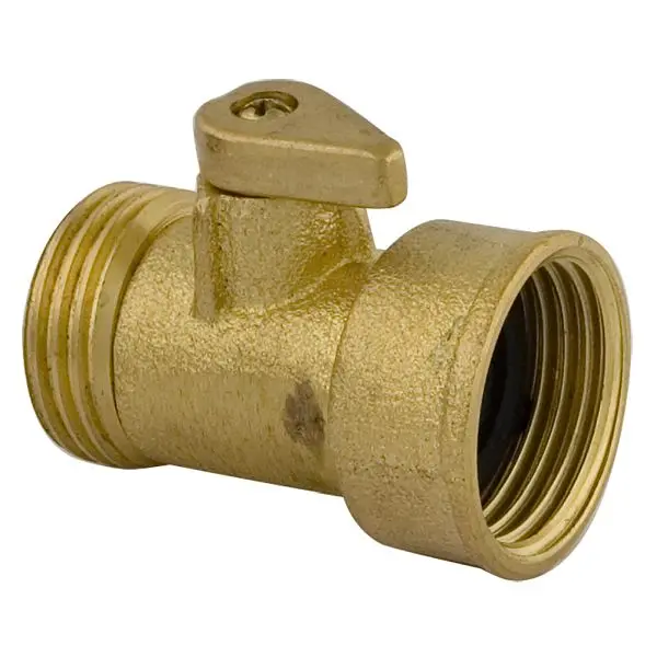 Jones Stephens Solid Naval Brass Garden Hose Shut-Off, G20090