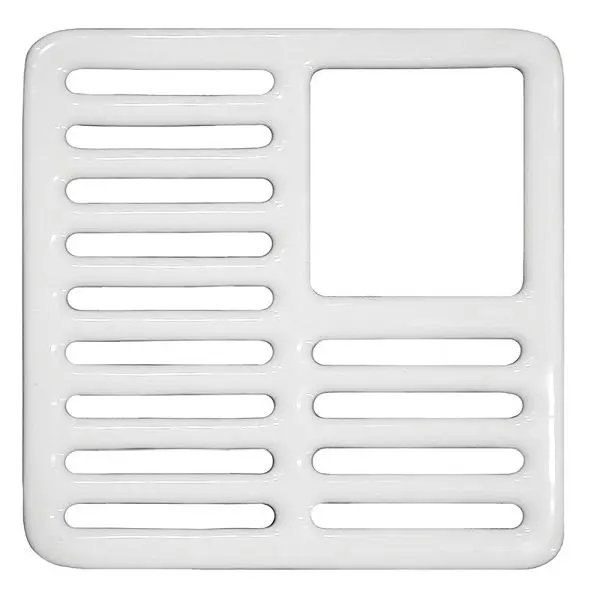 Jones Stephens Three Quarter Top Grate Porcelain Coated Floor Sinks, S55075