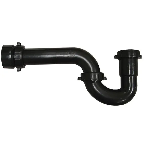 Jones Streamlined Stephens 1-1/2" Solvent Weld Black Plastic P-Trap Modifyer, P39032 Jones Stephens