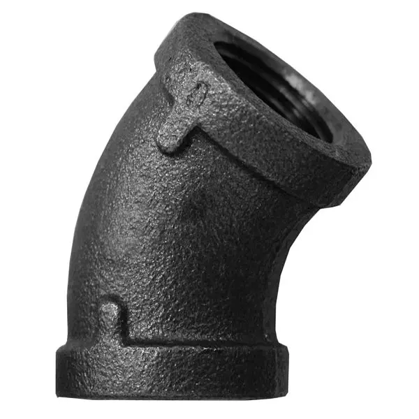 Jones Streamlined Stephens 3" 45° Pipe Elbow Black, B2900650 Jones Stephens