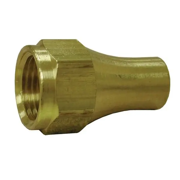 Jones Strong Stephens 1/2" Brass Long Flare Flange Nut, F40132 Jones Stephens