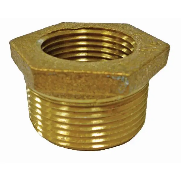 Jones Stylish Stephens 1-1/2" x 3/8" Bronze Hex Bushing, Lead Free, B74220LF Jones Stephens