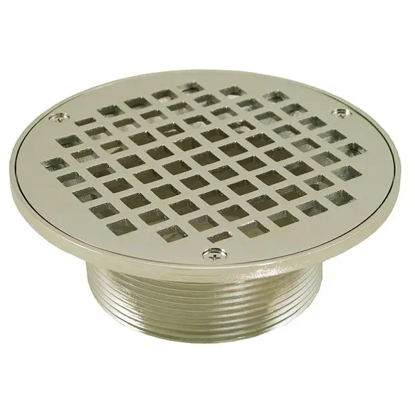 Jones Stylish Stephens 3-1/2" IPS Metal Spud 6" Nickel Bronze Round Strainer, D60997 Jones Stephens