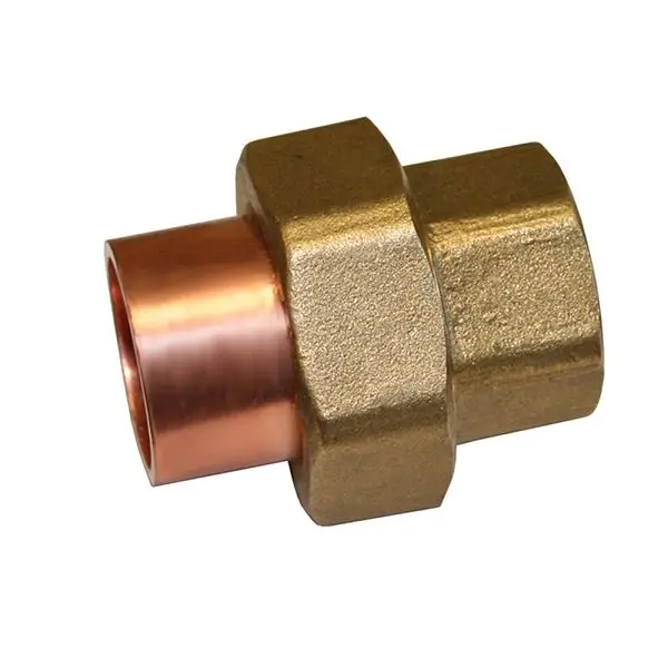 Jones Super-Strong Stephens 1-1/2" Wrot/ACR Solder Joint Copper Union, C75506 Jones Stephens