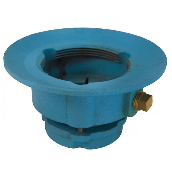 Jones Super-Strong Stephens 2" Code Blue No Caulk Slab Drain Body 7" Pan and 3-1/2" Spud Size - 3-3/8"...