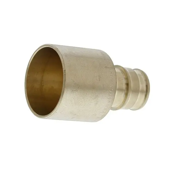 Jones Sustainable Stephens 1/2" F1960 x 3/4" Female Brass PEX Sweat Modifyer, F76843B Jones Stephens