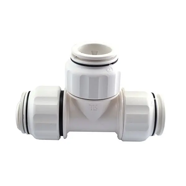 Jones Sustainable Stephens 1" Twist to Lock Plastic Tee Union, C76835 Jones Stephens
