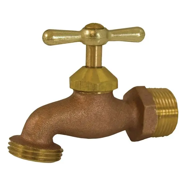 Jones Thick Stephens 3/4" x 3/4" Cast Brass Hose Bibb, B59075 Jones Stephens