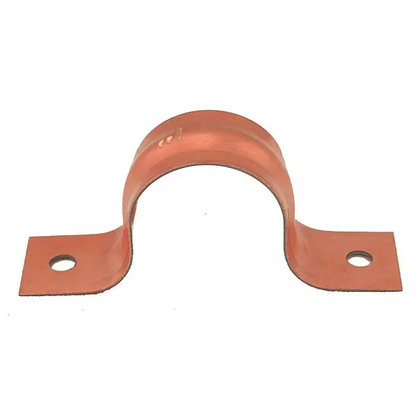 Jones Thick Stephens 3/4" CTS Pipe Strap, Two-Hole, Pure Copper Clad, Carton 100, H15075 Jones Stephens