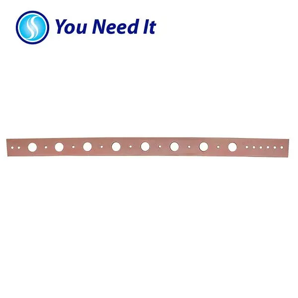 Jones Tool-Free Stephens 1/2" x 20" Flat Copper Plated Bracket, Box 50, B00003 Jones Stephens