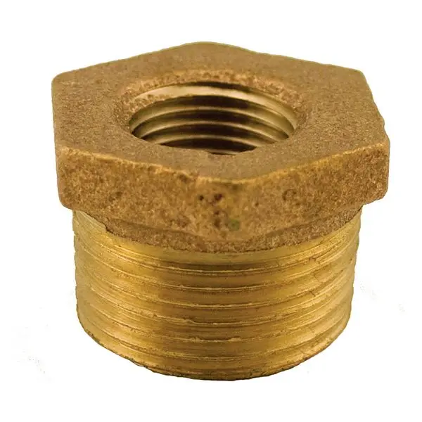 Jones Top-Quality Stephens 1" x 1/2" Bronze Hex Bushing, Lead Free, B74212LF Jones Stephens