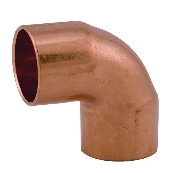 Jones Trusted Stephens 1/4" 90° Short Turn Wrot/ACR Solder Joint Copper Pipe Elbow, C75015 Jones Stephens