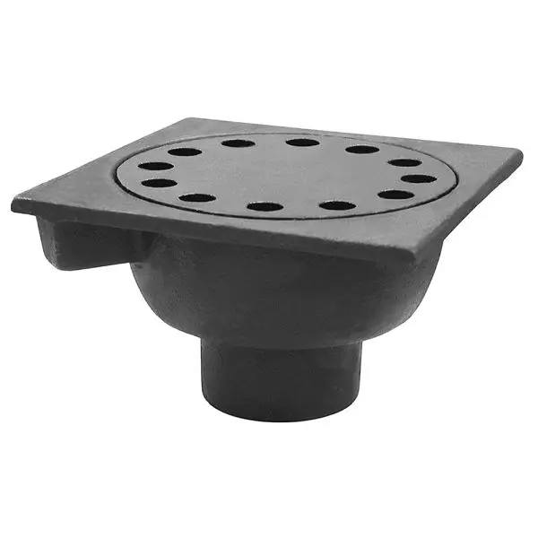 Jones Ultra-Strong Stephens 12" x 12" x 4" Spigot Outlet Bell Trap Loose Lid, D76404 Jones Stephens