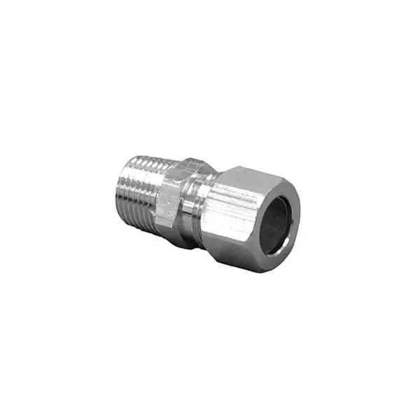 Jones Updated Stephens 1/2" x 1/2" Decorative Chrome Plated Compression x Male Connector, N68088LF Jones Stephens