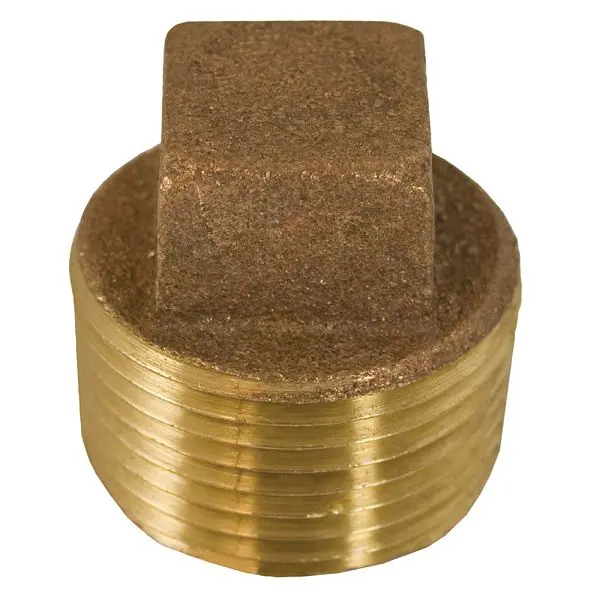 Jones User-Friendly Stephens 1-1/4" Bronze Cored Square Head Plug, Lead Free, B74287LF Jones Stephens
