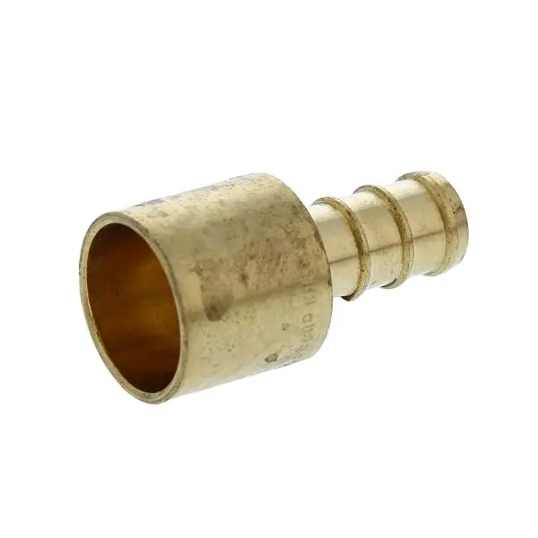 Jones User-Friendly Stephens 3/8" F1807 x 1/2" Male Bronze PEX Sweat Modifyer, C76047LF Jones Stephens