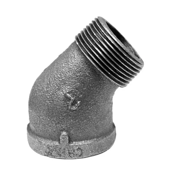 Jones UV-Resistant Stephens 1" 45° Street Elbow Galvanized, G2950150 Jones Stephens