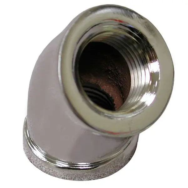 Jones Versatile Stephens 1/2" 45° Chrome Plated Bronze Elbow, Lead Free, B50012LF Jones Stephens