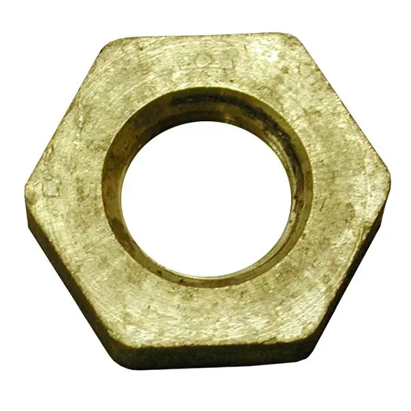 Jones Versatile Stephens 1/2" Yellow Brass Lock Nut, P11108 Jones Stephens