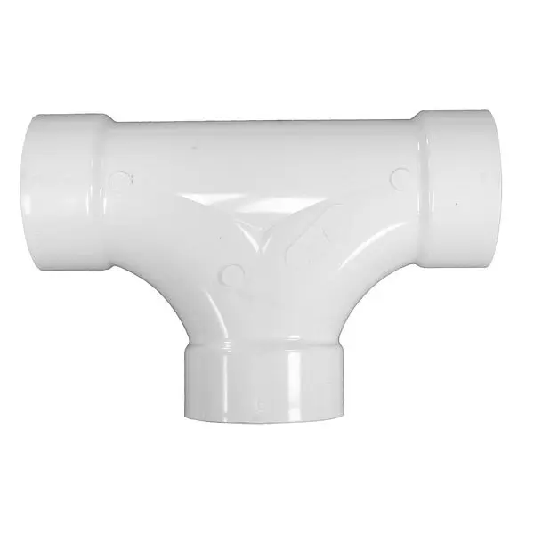 Jones Visible Stephens 4" PVC Two-Way Cleanout Tee, PTC644 Jones Stephens