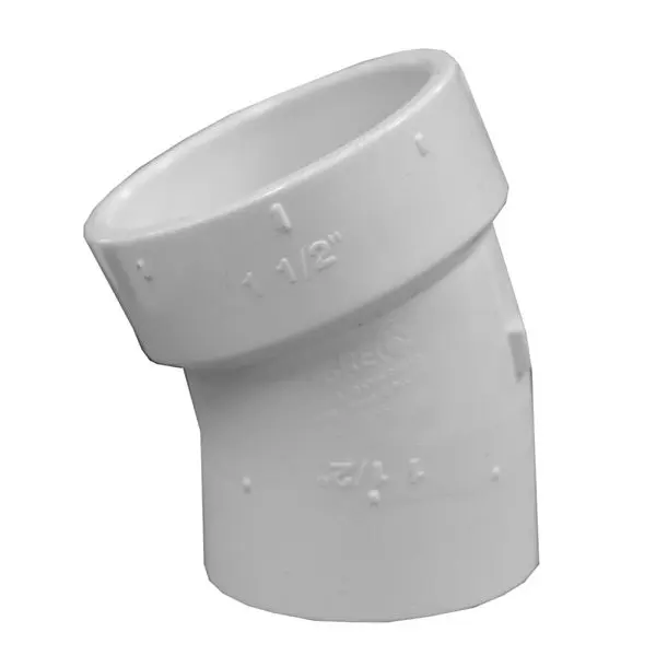 Jones Water-Resistant Stephens 4" PVC 22-1/2° Street Elbow, PSL840 Jones Stephens