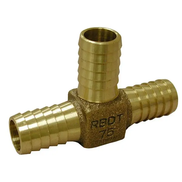 Jones Wear-Resistant Stephens 1-1/4" Brass Insert Tee, Lead Free, I13023LF Jones Stephens