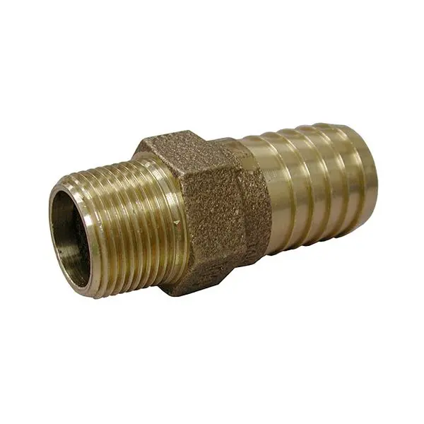 Jones Wear-Resistant Stephens 1-1/4" Brass Male Insert Modifyer, Lead Free, I13004LF Jones Stephens