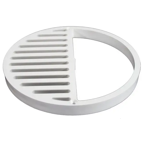 Jones Wear-Resistant Stephens PVC Half Polymer Grate Heavy Duty Traffic Floor Drain, D50908 Jones Stephens