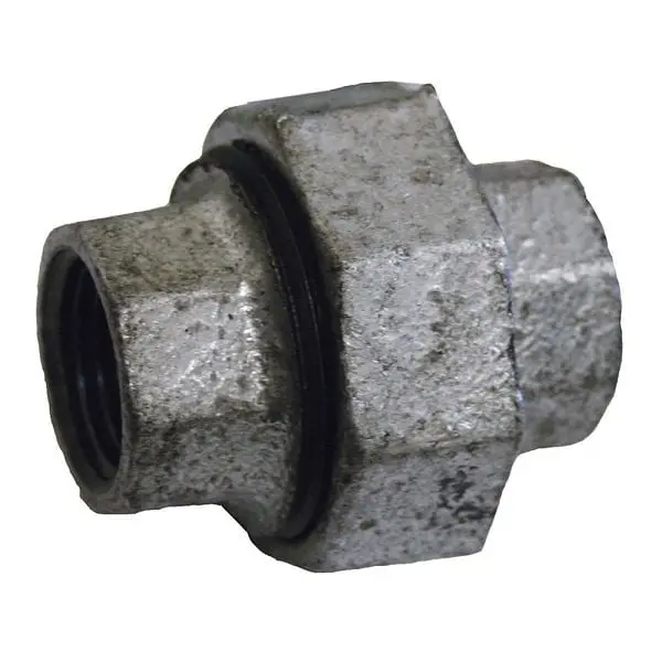 Jones Wide Stephens 1/2" Brass to Iron Seat Union Galvanized, G6570050 Jones Stephens