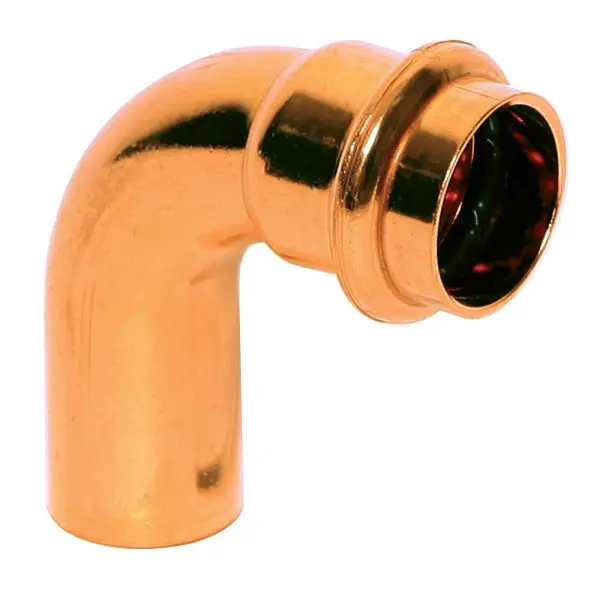 Jones Wide Stephens 3" x 3" Copper Press 90° Street Threaded Elbow, C77078 Jones Stephens