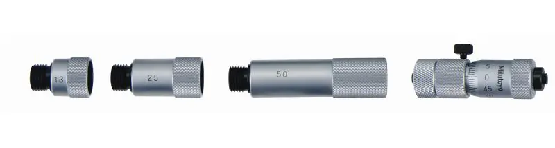 Mitutoyo Low-Profile Extension rods 13mm, 25mm, 50mm, 137-201