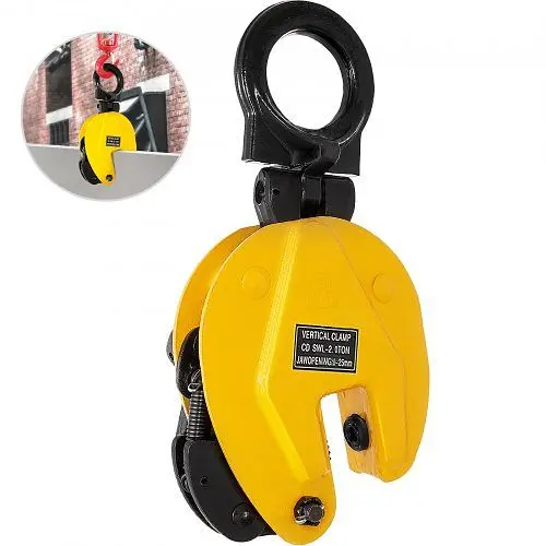 VEVOR 4400lbs Industrial Vertical Plate Lifting Clamping Tool Lift 0-1inch Opening Heavy Duty, DG2TSD00000000001V0