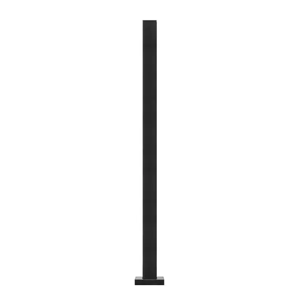 VEVOR Glass Clamp, 37.4" Height Railing Bracket 0.39"- 0.47" Thickness Tempered Glass, 304 Stainless Steel ...