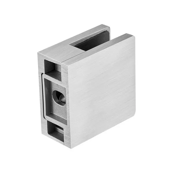 VEVOR Glass Clamp, Square Railing Bracket 0.31"-0.47" Tempered Glass, 304 Stainless Steel Glass Mounting Clamp, ...
