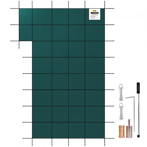 VEVOR Inground Pool Securety Cover Winter Pool Cover 22 x 42 ft Right Step, YYCMDY20X40FT8KU3V0